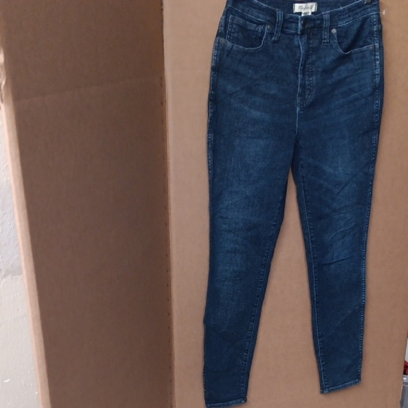 Madewell Denim - Madewell High Rise Dark Blue Jeans